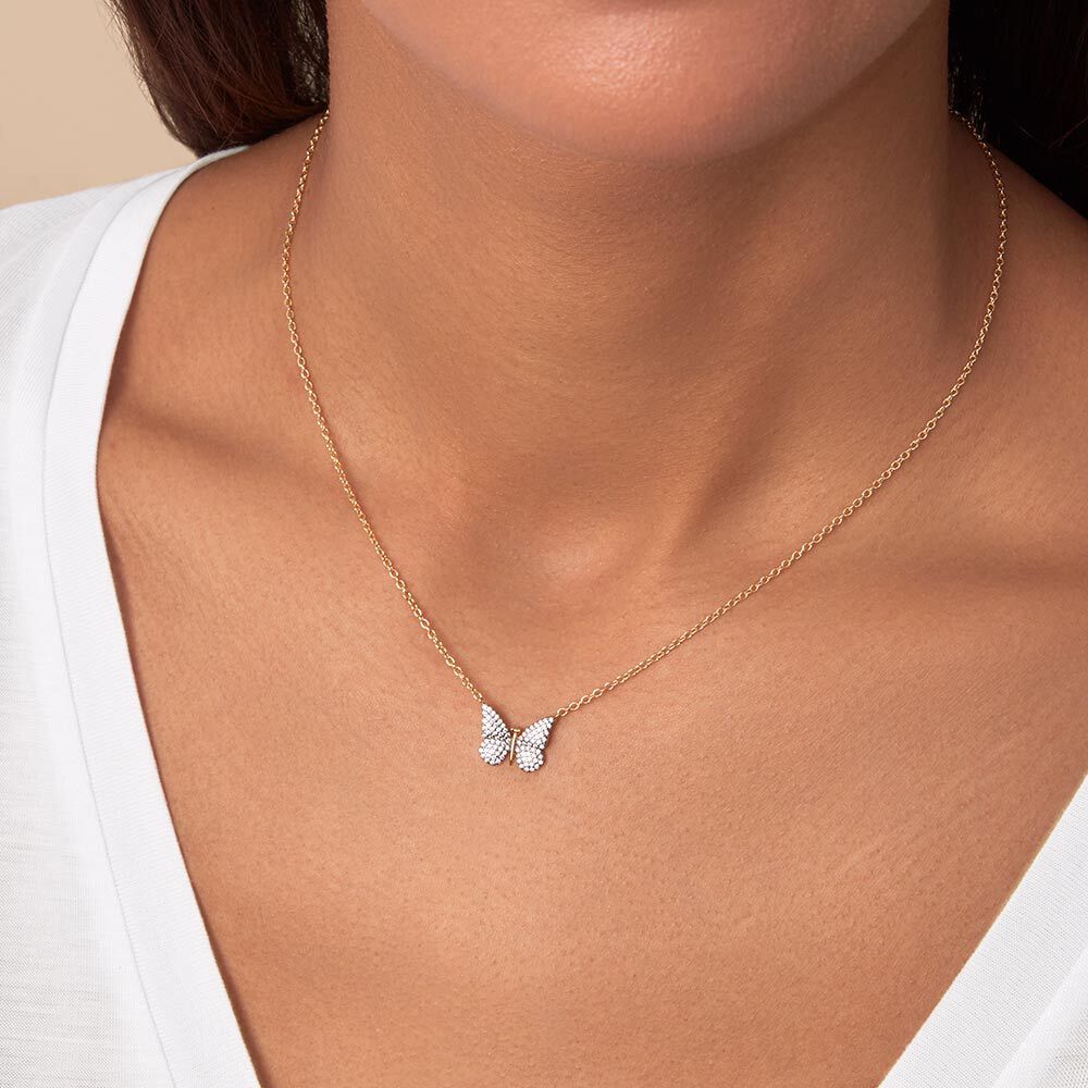 Collar corto TINY - Oro / Gris - Collar corto  | Agatha