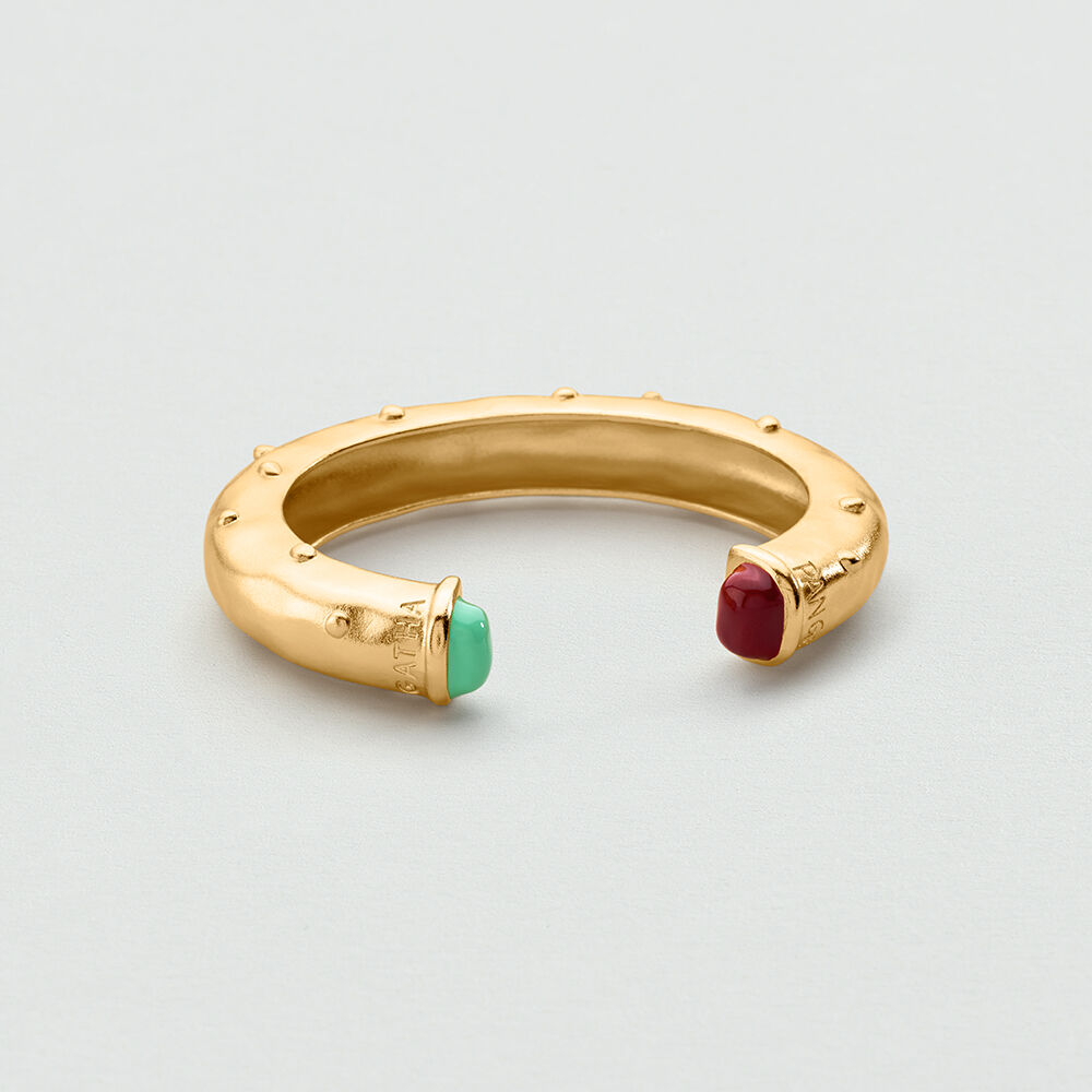 Pulsera r&iacute;gida CACTUS PANGEA - Dorado - Pulsera r&iacute;gida  | Agatha