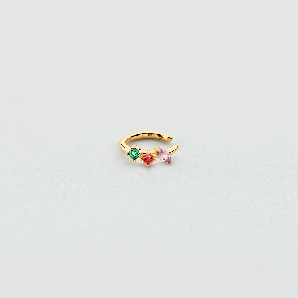 Earcuff MIX& MATCH - Multicolor / Oro - Pendientes  | Agatha