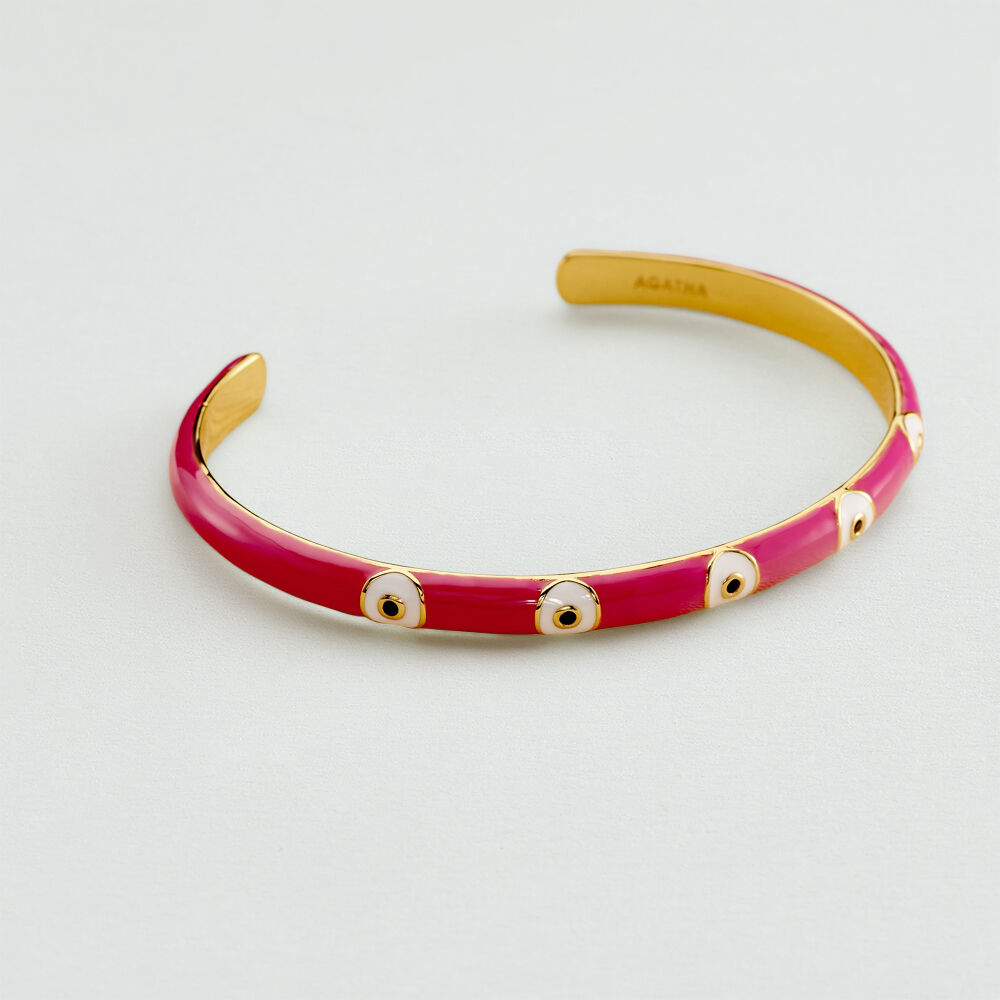 Pulsera r&iacute;gida CYCLADES - Rosa / Oro - Pulsera r&iacute;gida  | Agatha