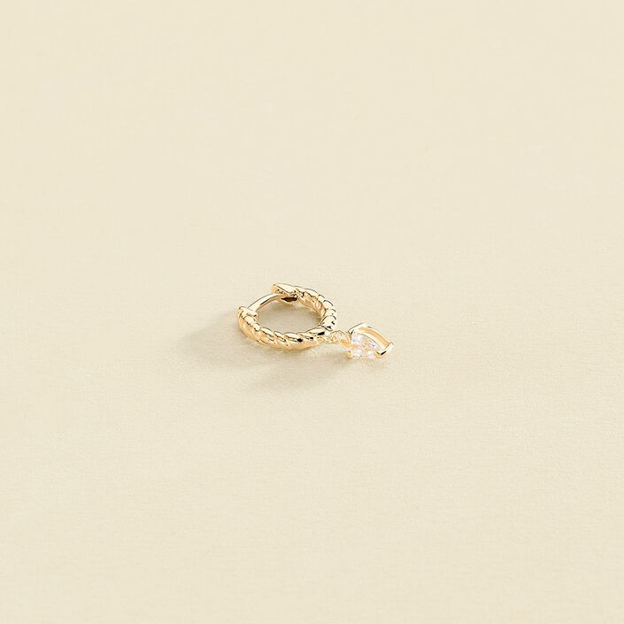 Piercing criolla MAMBA - Cristal / Dorado - Piercings  | Agatha