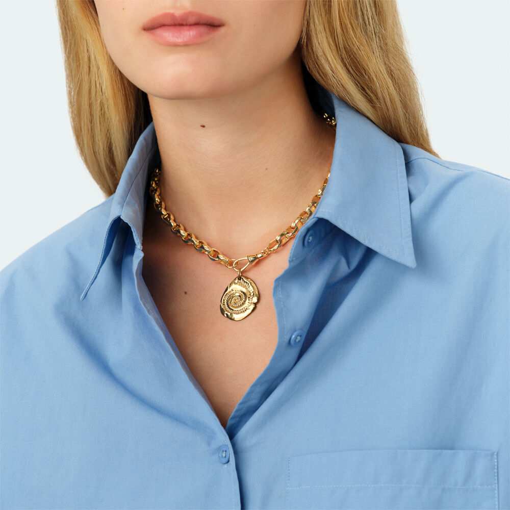 Colgante CONCHA - Dorado - Joyas  | Agatha