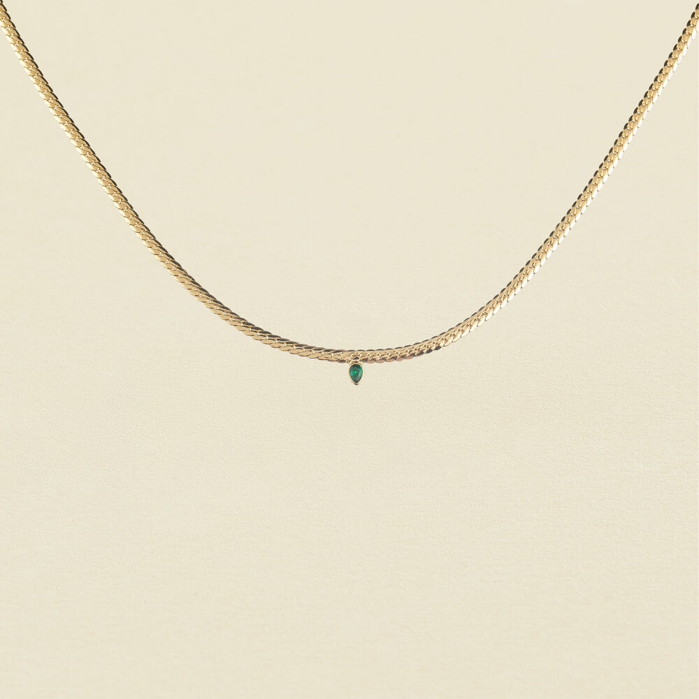 Collar corto NEITH - Verde / Dorado - Collar corto  | Agatha