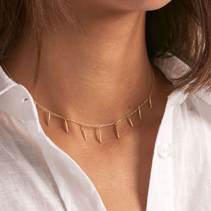 Collar corto RADIEUX - Dorado - Collares  | Agatha