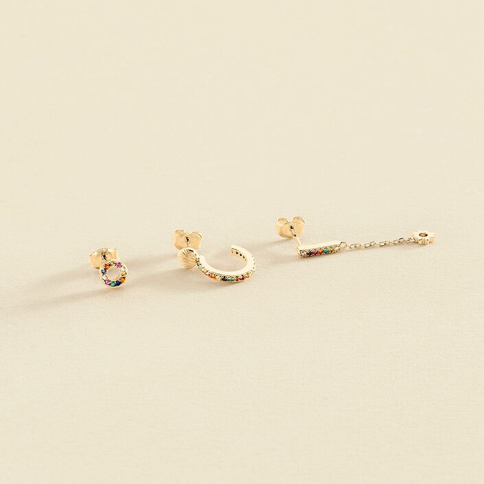 Piercing mini RAINBOW - Multicolor / Oro - Piercings  | Agatha