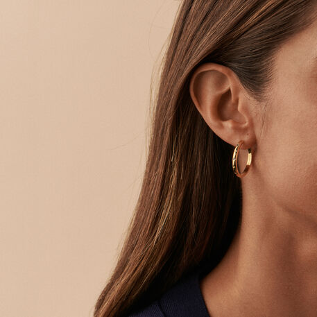 Criollas ALIANZA - Cristal / Dorado - Pendientes  | Agatha