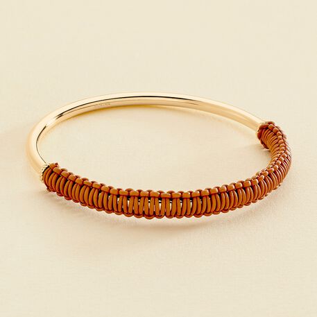 Pulsera rígida TWIGGY - oro / camello - Pulseras  | Agatha