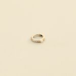 Piercing criolla PICBRIL - Cristal / Dorado - Piercings  | Agatha