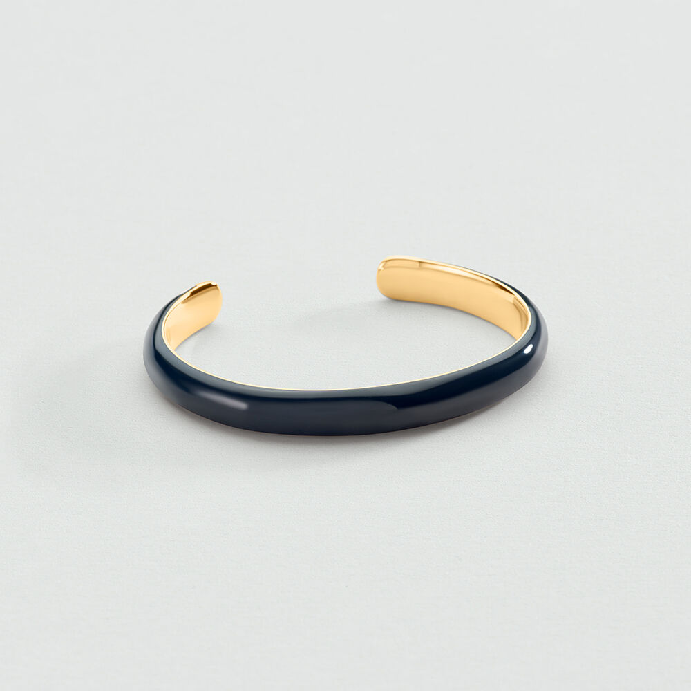 Pulsera r&iacute;gida LEO - Marino / Dorado - Pulsera r&iacute;gida  | Agatha