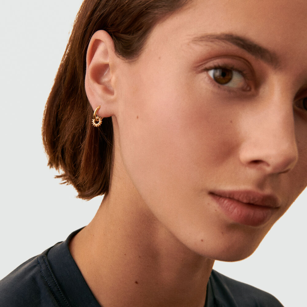 Piercing criolla SUNSHINE - Cristal / Dorado - Piercings  | Agatha