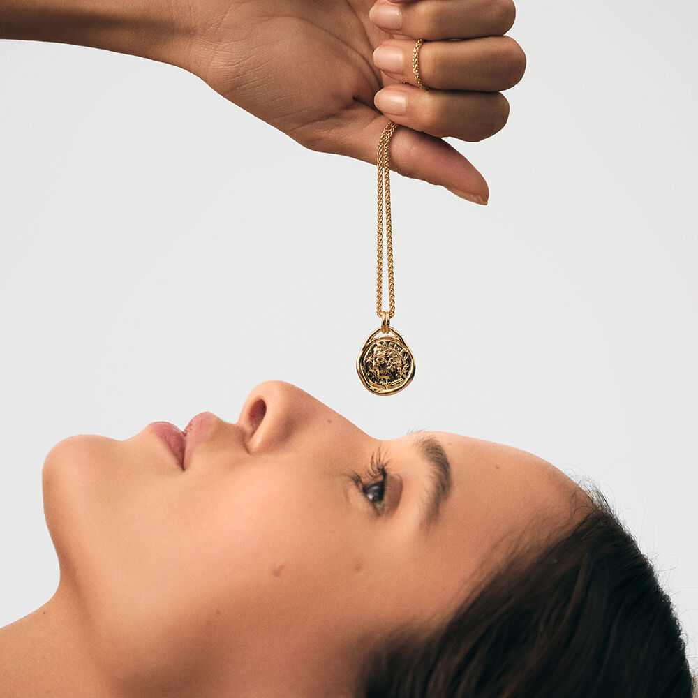 Colgante PEN6TALIASTR - Dorado - signos del zodiaco  | Agatha