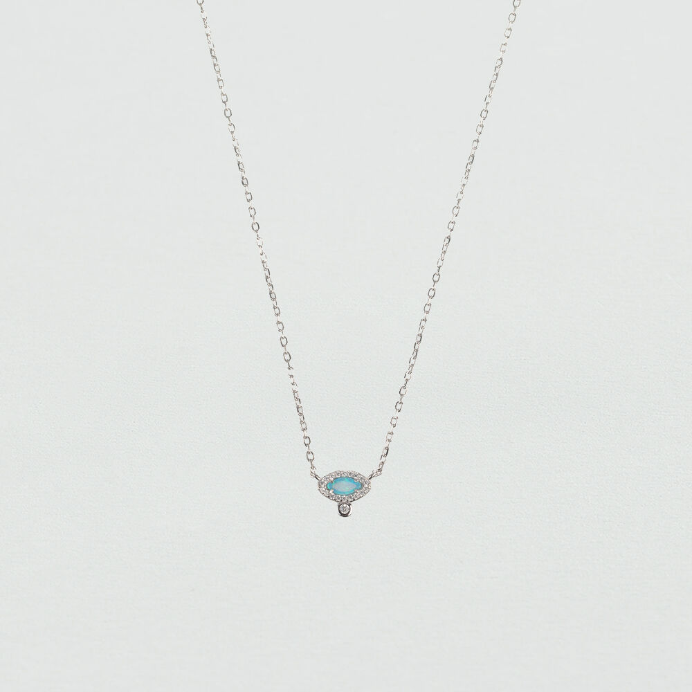 Collar corto OPALE - Opalo / Plata - Collares  | Agatha