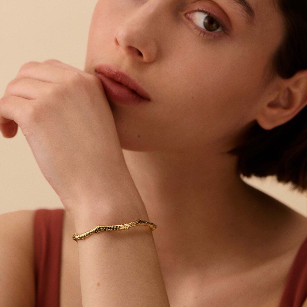 Pulsera rígida ILIOS - Dorado - Pulsera rígida  | Agatha
