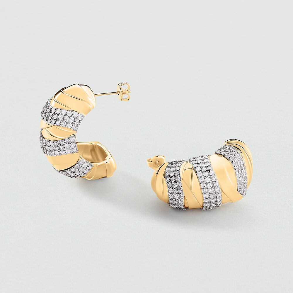 Criollas BE - Cristal / Dorado - Pendientes  | Agatha