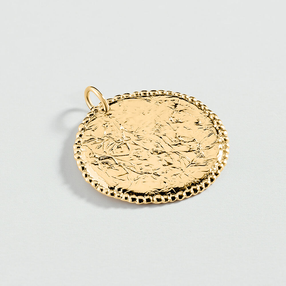 Colgante MEDALLA TEXTURADA - Dorado - Best sellers  | Agatha
