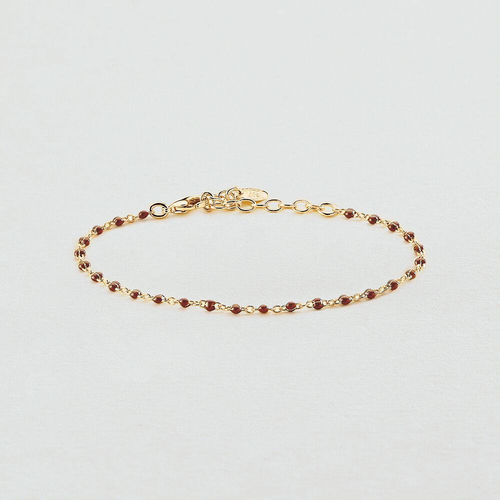 Pulsera de cadena SMARTY - Bordeos / Dorado - Pulseras  | Agatha
