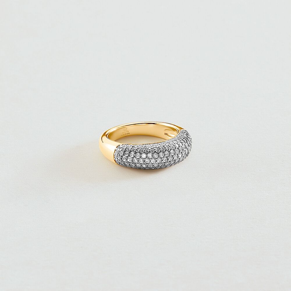 Anillo fino LOUIS - Cristal / Dorado - Anillos de fantasía  | Agatha