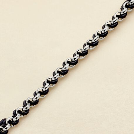 Pulsera de cadena TWIGGY - Plateado / azul oscuro - Pulseras  | Agatha