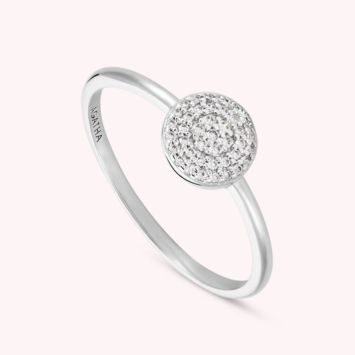 Anillo fino CRISTAL - Cristal / Plateado - Anillos  | Agatha