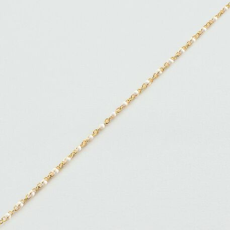 Pulsera de cadena SMARTY - Blanco / Oro - Pulseras  | Agatha
