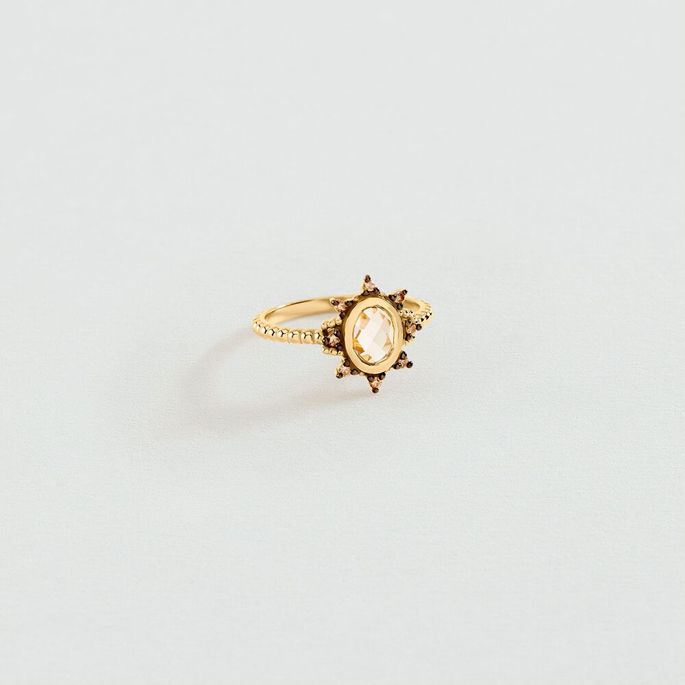 Anillo fino DIAMONDS - Azul / Oro - Anillos de fantas&iacute;a  | Agatha