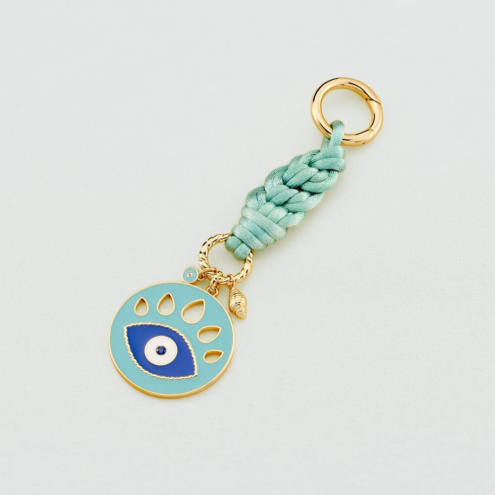 Llavero CYCLADES - Azul / Oro - Outlet  | Agatha