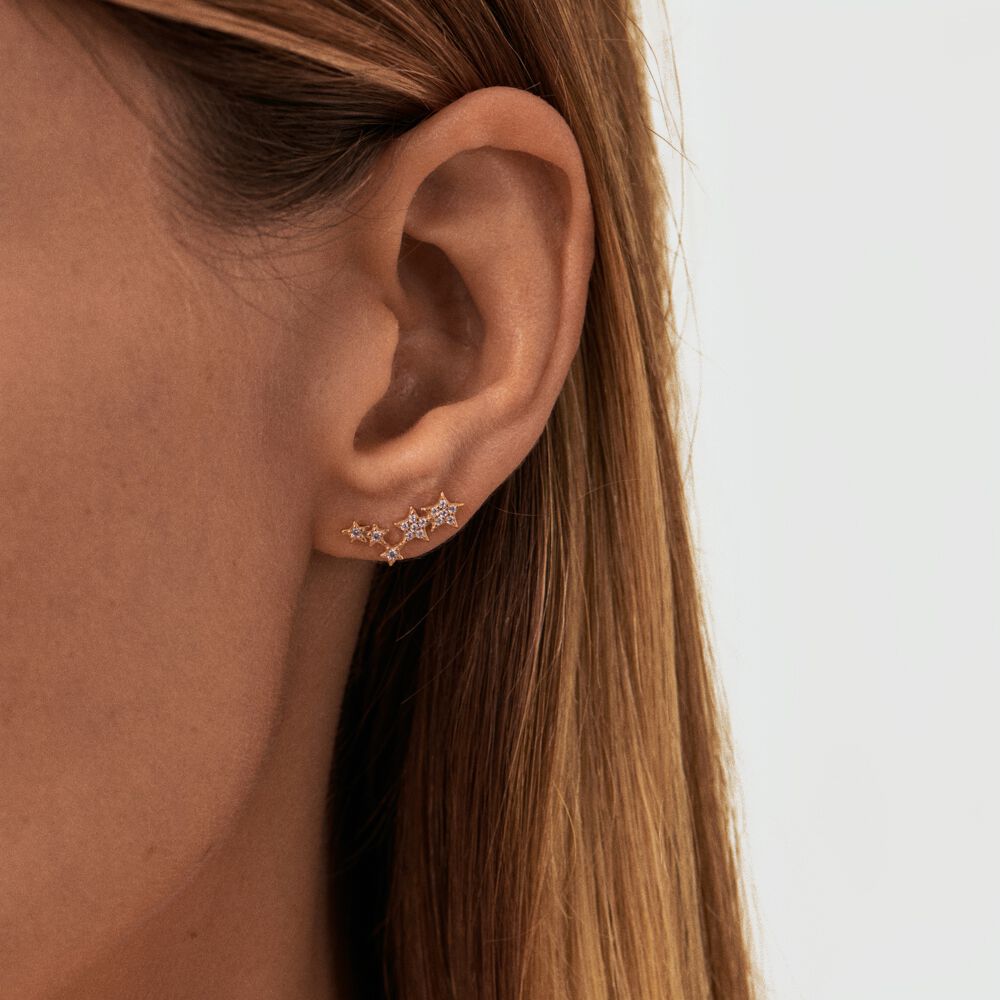 Piercing mini SHINE - Cristal / Dorado - Piercings  | Agatha