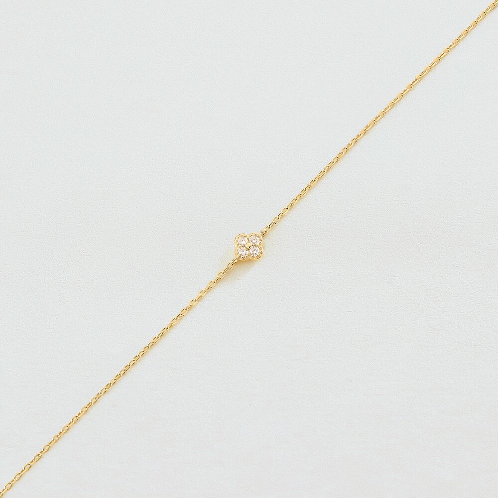 Pulsera de cadena BELOVED - Cristal / Dorado - Pulsera de cadena  | Agatha