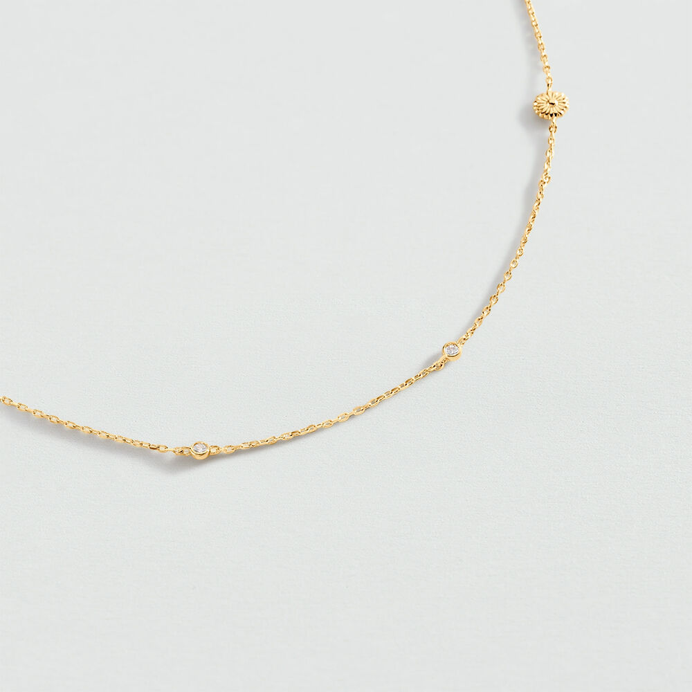 Collar midi ALWAYS - Cristal / Dorado - Collares  | Agatha