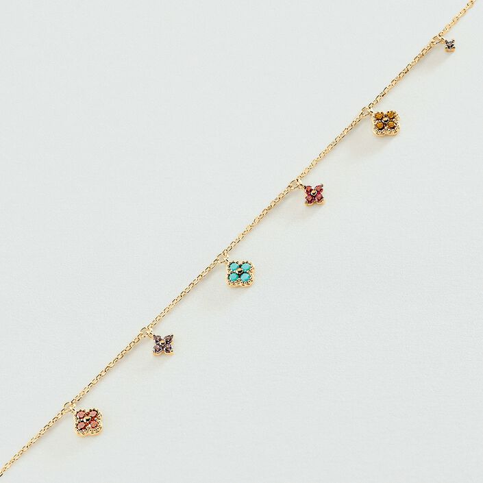Pulsera de cadena BELOVED - Multicolor / Oro - Pulseras  | Agatha