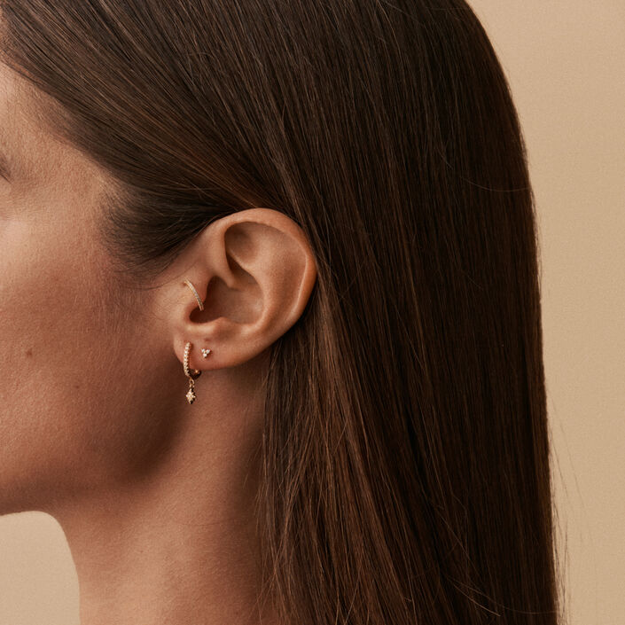 Piercing mini MINPUNTA - Cristal / Dorado - Piercings  | Agatha