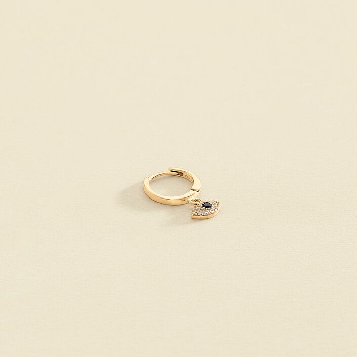 Piercing criolla NAZAR - Cristal / Dorado - Piercings  | Agatha