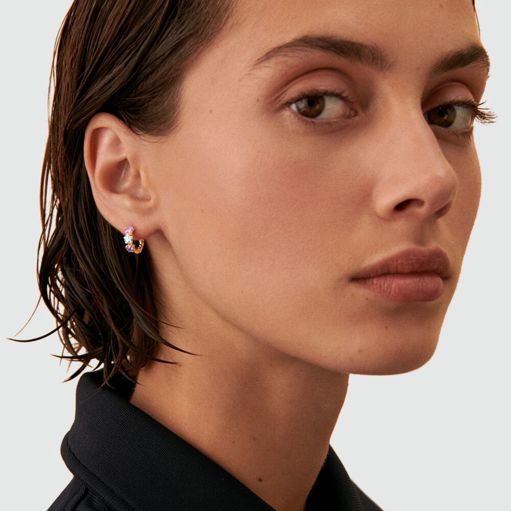 Piercing criolla MIX & MATCH - Multicolor / Oro - Piercings  | Agatha