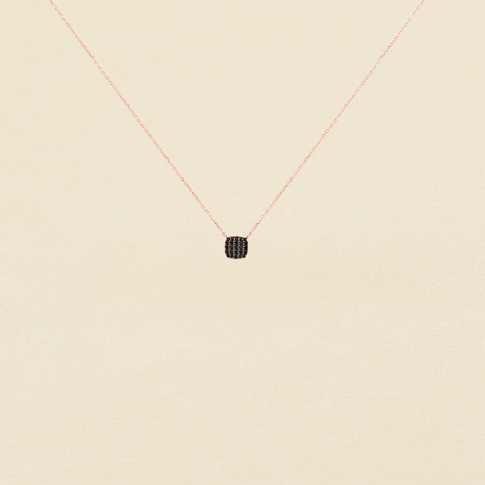 Collar corto GLORIA - Negro / Rosa - Collares  | Agatha