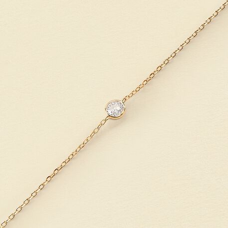 Pulsera de cadena BRILLANT - Cristal / Dorado - Pulseras  | Agatha