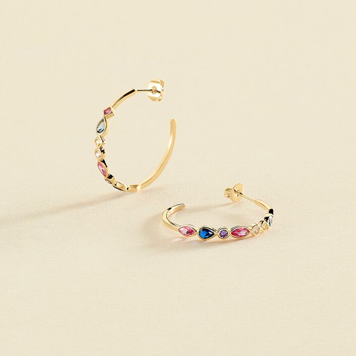 Criollas ARCO - Multicolor / Oro - Pendientes  | Agatha