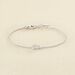 Pulsera de cadena RONDOU - Cristal / Plateado - Pulseras  | Agatha