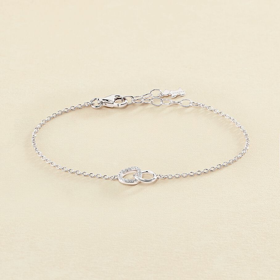 Pulsera de cadena RONDOU - Cristal / Plateado - Pulseras  | Agatha