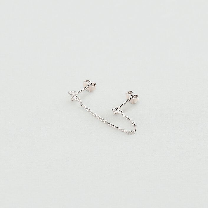 Piercing mini MIX& MATCH - Cristal / Plateado - Piercings  | Agatha