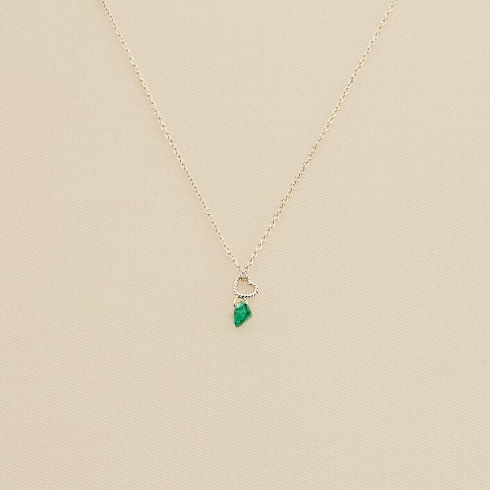 Collar corto BEGUIN - Verde / Plata - Collares  | Agatha