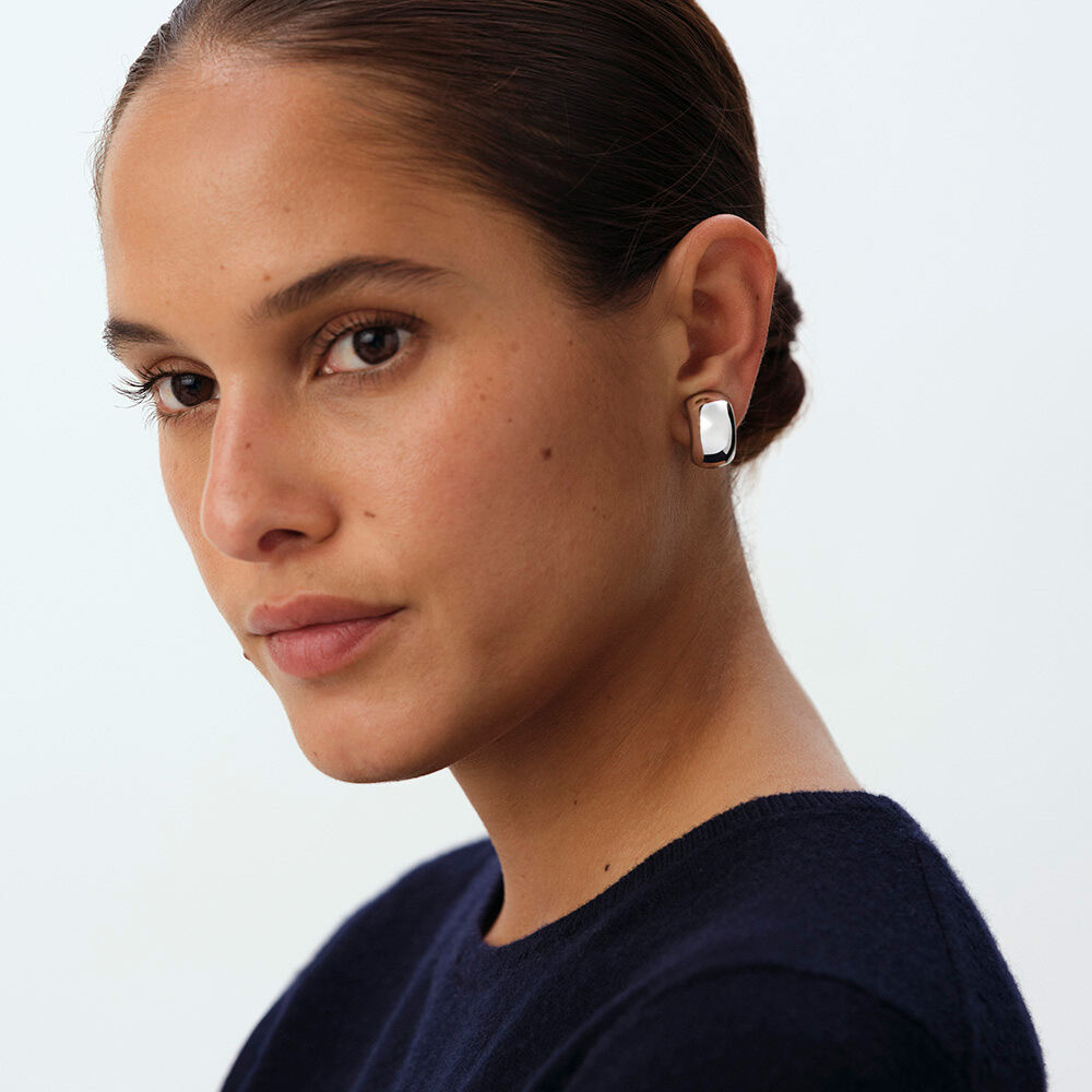 Pendientes de clip GRAND PALAIS - Plateado - Pendientes de clip  | Agatha