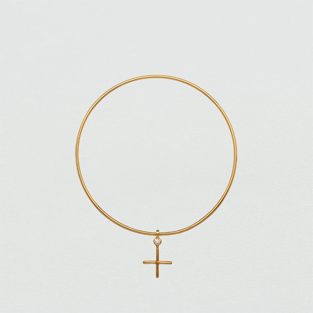 Pulsera rígida FEMME - Cristal / Dorado - Pulsera rígida  | Agatha