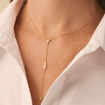Collar midi PIRAMIDE - Cristal / Dorado - Collares  | Agatha
