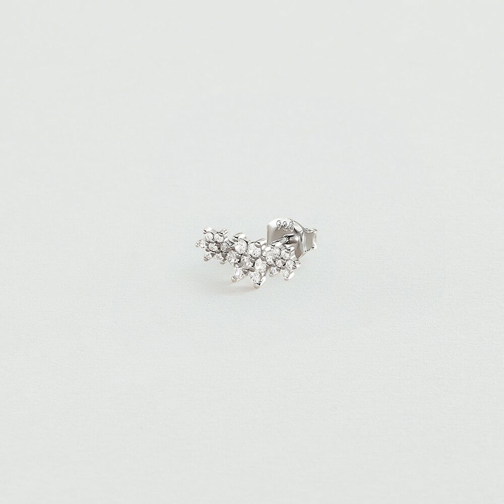 Piercing mini TRIOFLOR - Cristal / Plateado - Piercings  | Agatha