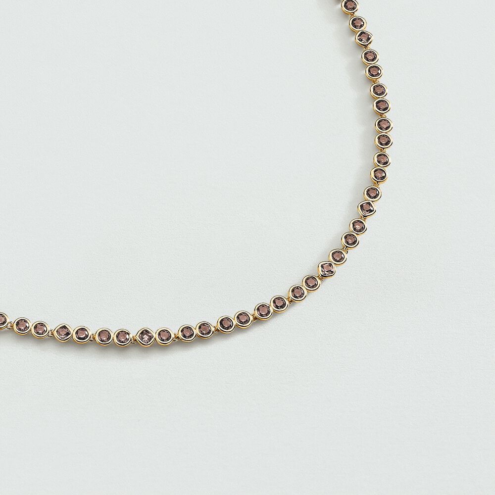 Collar corto ADAMAS - Gris / Oro - Collar corto  | Agatha