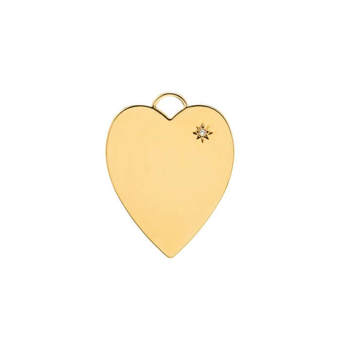 Colgante HEARTY - Cristal / Dorado - -50%  | Agatha