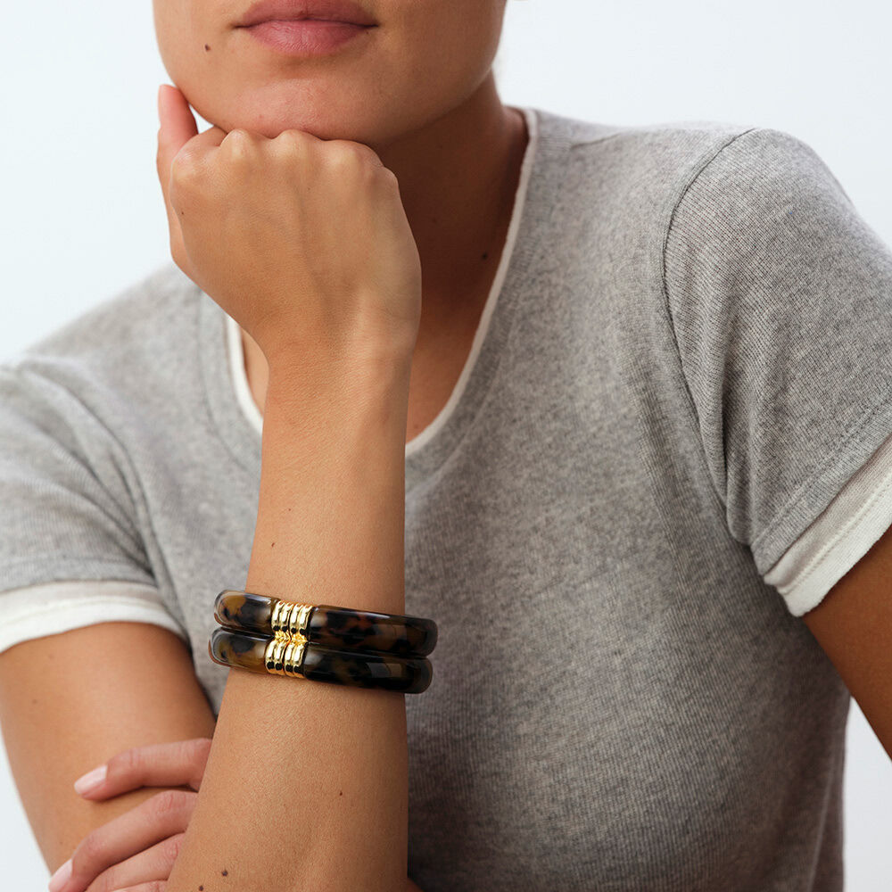 Pulsera esclava ROYAL - Concha / Dorado - Pulseras  | Agatha