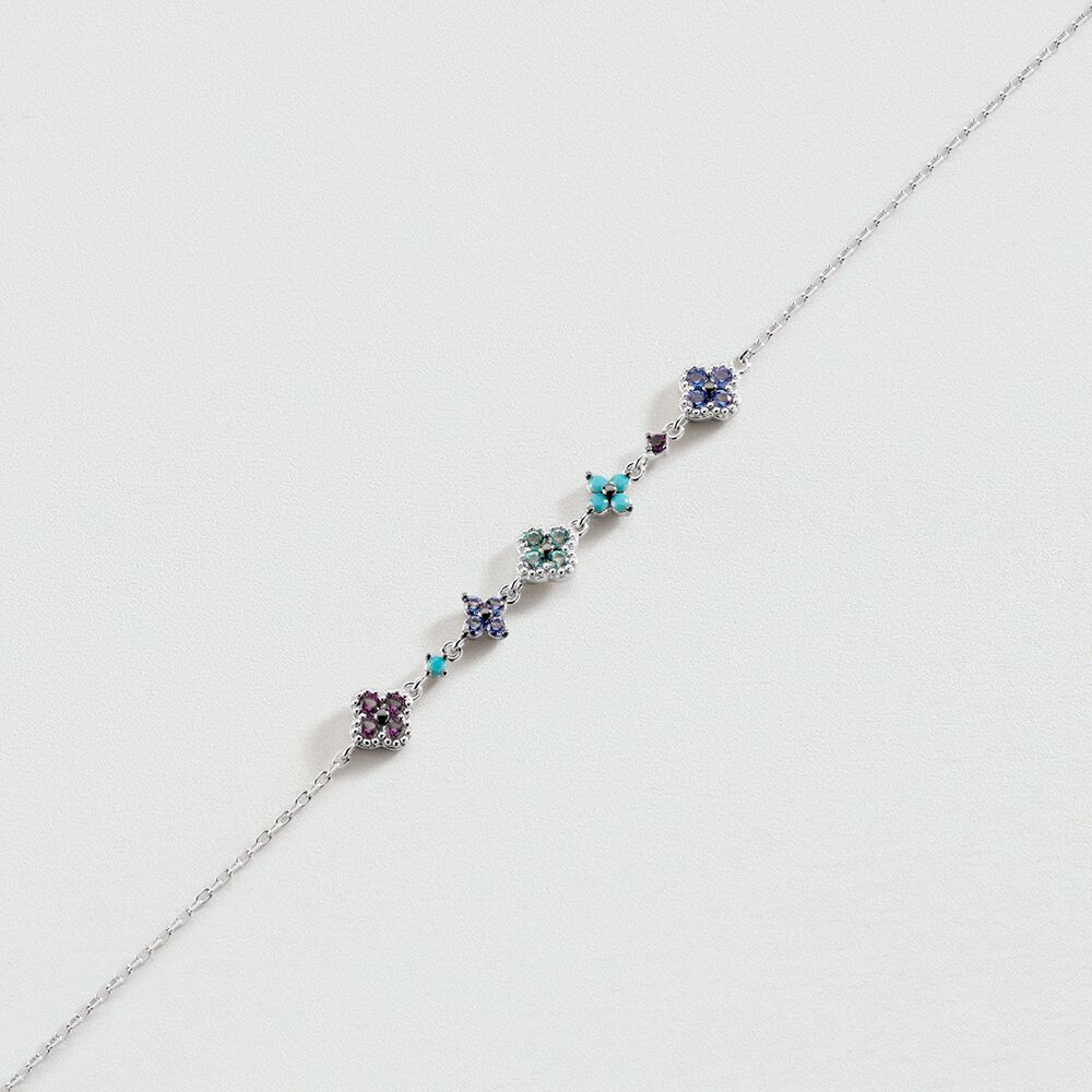 Pulsera de cadena BELOVED - Multicolor / Plata - Pulsera de cadena  | Agatha