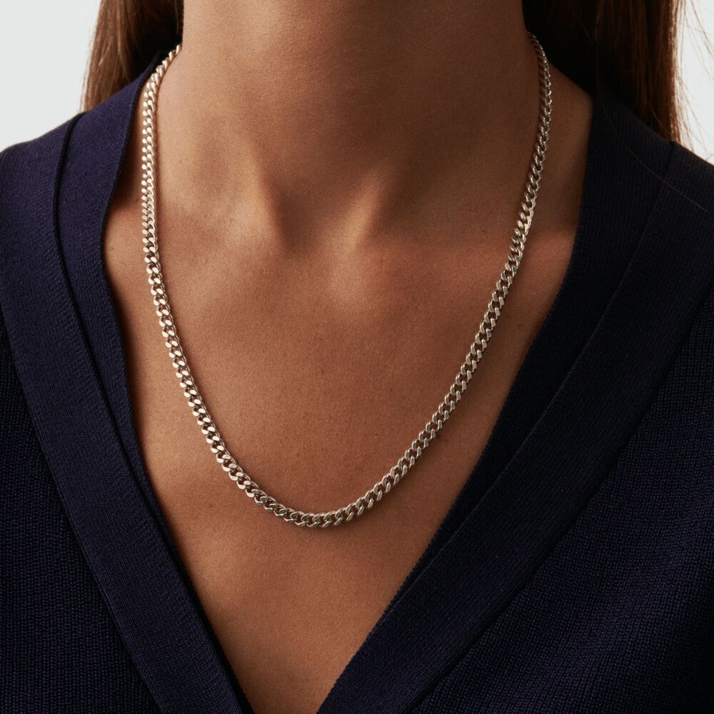 Collar midi GOURMET - Plateado - Cadena  | Agatha
