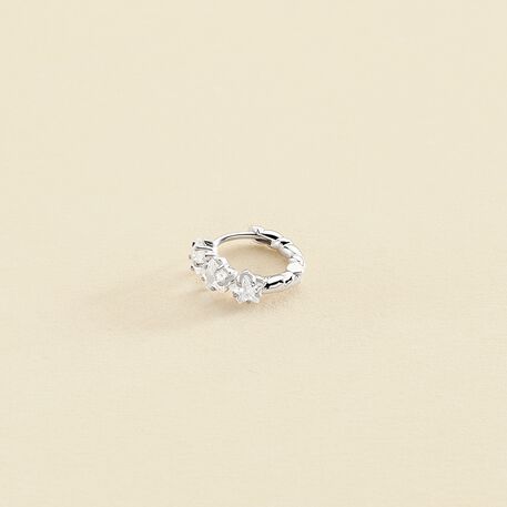Piercing criolla MIX & MATCH - Cristal / Plateado - Piercings  | Agatha